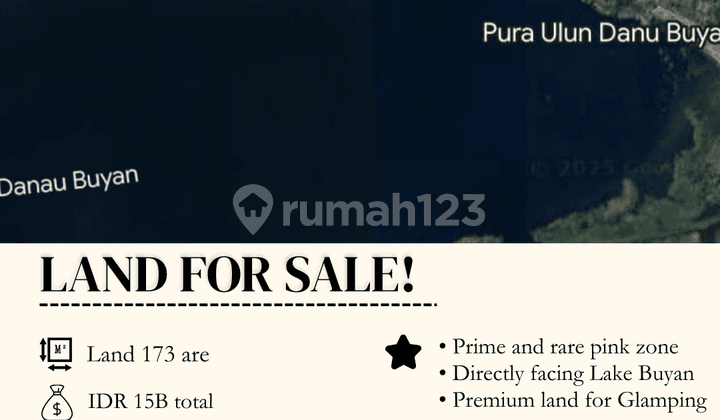 For Sale Land Bedugul Tabanan Lake Buyan 173 Are Prime Pink Zone