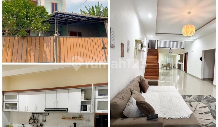 For Sale! Rumah + Gudang + Studio 2,5 Lantai di Bogor Kota 3Br / 4Bt Dekat dengan Akses Tol Furnished Bagus