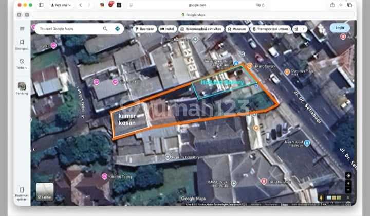 Land + Affordable Commercial Building Prime SHM Mainroad Setiabudi