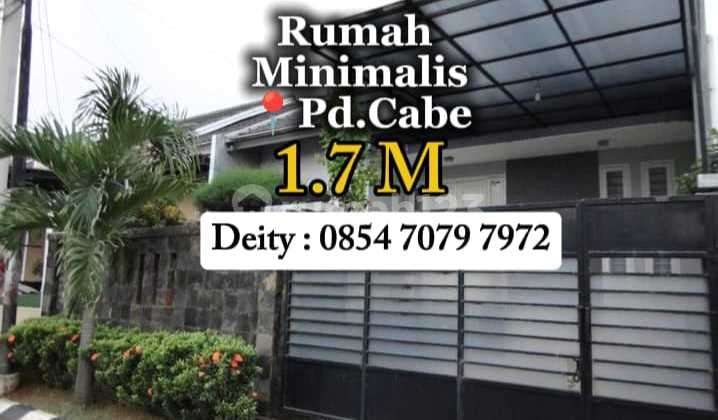 Termurah Dari 2M Sekarang 1.7 M Nego Rumah di Pondok Cabe Tangerang