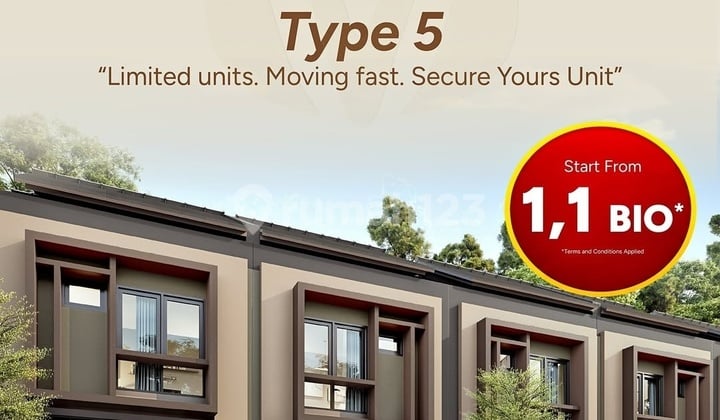 Cluster Lynelle Kawasan Vireya Bsd City Hanya 1,1m Murah Banget