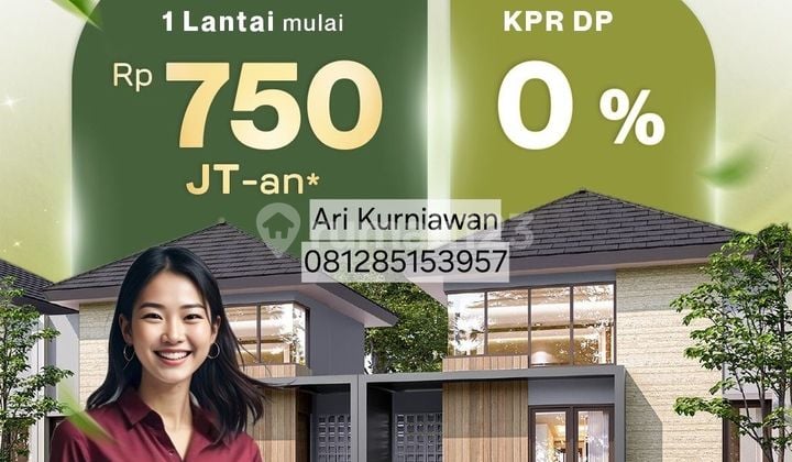 Rumah 1&3 Lantai Elaia Origin Dpn Lake Park Dp Nol Diskon 5% Utj Now!