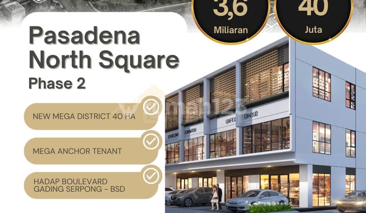 Pasadena North Square 2 Shophouse, Any Business Will Thrive! Bustling Area