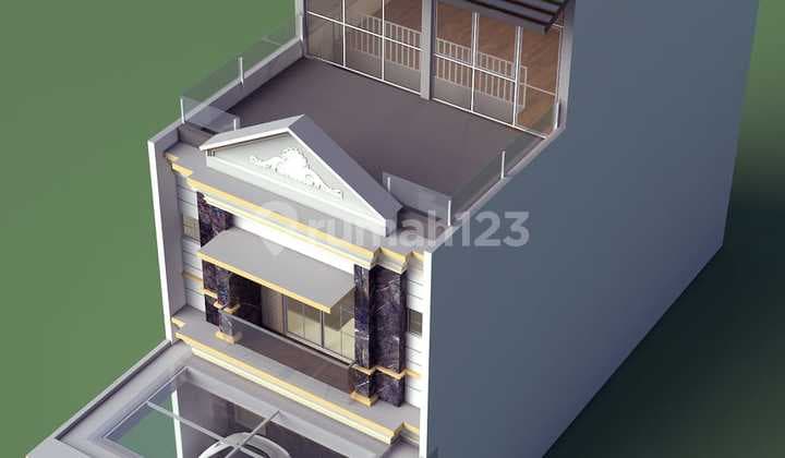 Super Fully Furnish 3Lantai di Menaggio Village Bangunan Mandiri