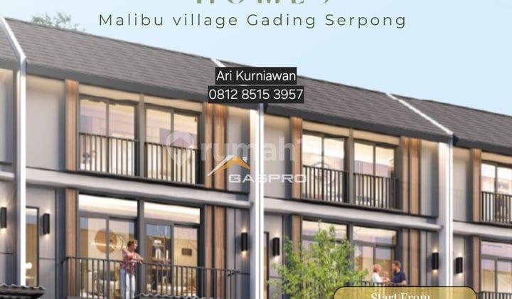 Anza Homes Malibu Village Rumah Strategis & Berkelas Only 1,4Man!