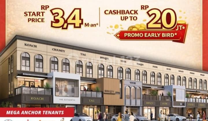 Ruko Strategis Hadap Anchor & Jalan Maggiore Signature West 3Lantai!