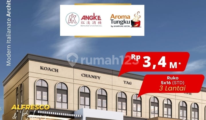 Maggiore Signature West Ruko 3Lantai di Lokasi Premium & Cocok Usaha Kuliner