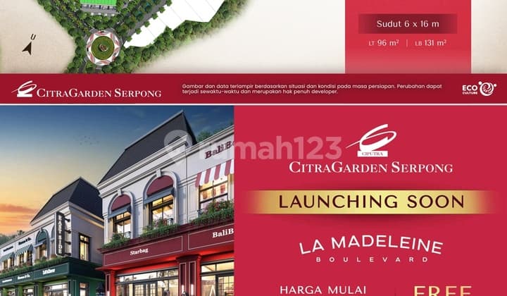 Ruko Madeline Citra Garden Ssrpong Only 20 Menit Aja