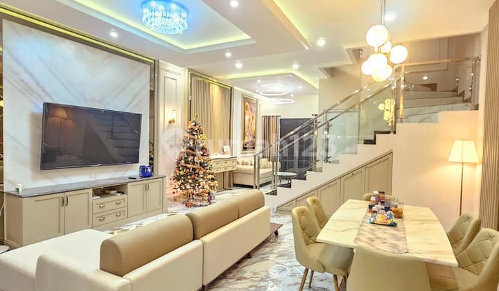 New Independent Building House Full Interior & Furnished in Menaggio Village Gading Serpong