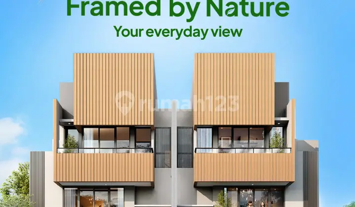 Belova Luxe BSD City - Rumah Modern 3 Lantai KPR Free DP Hadap Taman