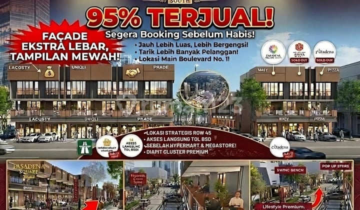 Kesempatan Terakhir! Investasi Properti Paling Cuan Ruko Pasadena Square South