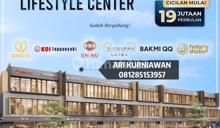 Ruko Di Barat Bsd City! Kawasan Paling Hidup The Exquis 3,2man
