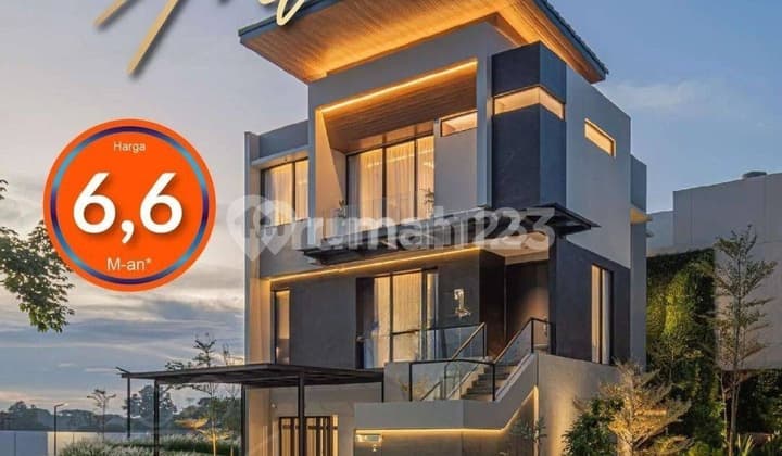Rumah 3 Lantai Full Marmer + Lift Ardea Summarecon Gading Serpong