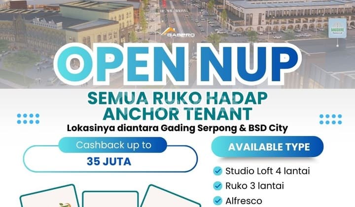 Terbaru! Ruko Maggiore Signature West Now Launhcing Best Choice Commercial In Town