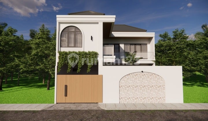 Villa Baru 3BR Mediteranian Tropis di Area Yeh Gangga Beach