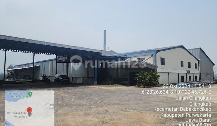 Dijual Pabrik Luas Bagus Terawat Siap Huni di Jalan Cilangkap Babakan Cikao Purwakarta