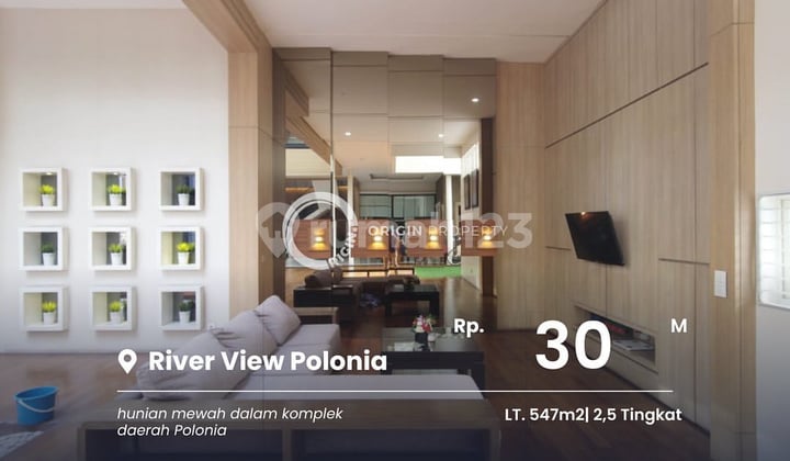 Dijual Villa Sultan Full Furnish Riverview Polonia