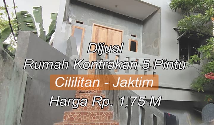 Dijual Rumah Kontrakan Dewi Sartika Jaktim Bisa Masuk mobil Sangat Strategis hanya 5 menit ke PGC.