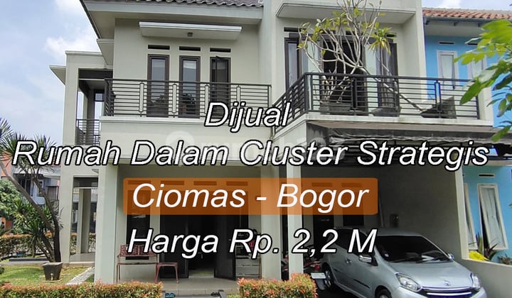 Dijual segera rumah 2 lantai siap huni daerah Ciomas Bogor dalam cluster.