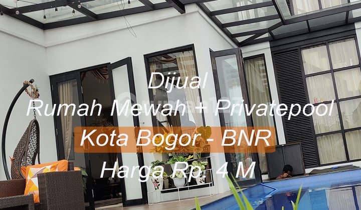 Dijual Rumah Mewah Full Furnished,kolam renang pribadi Bogor Kota type Blooming Infiniti Residence.