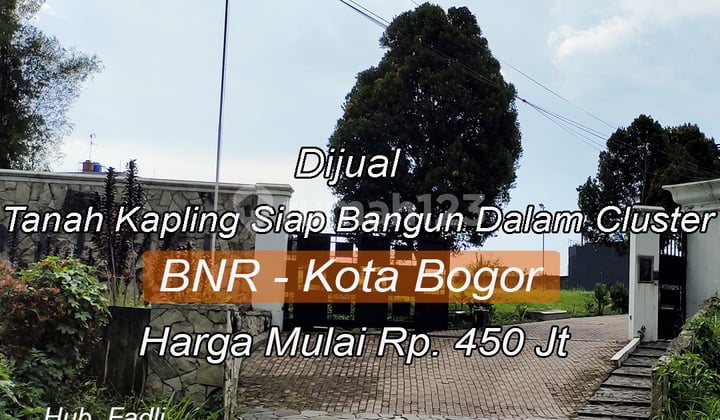DIJUAL KAVLING SIAP BANGUN STRATEGIS DI BNR JUNGLE KOTA BOGOR. LENGKAP IMB.