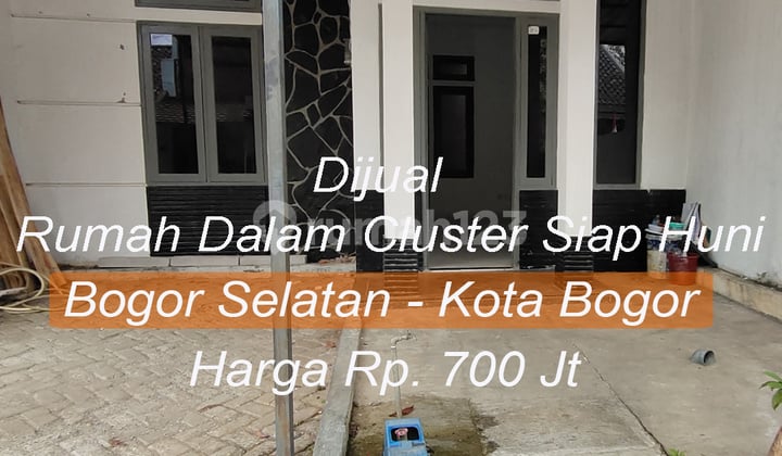 Dijual Rumah SHM Pas Untuk Keluarga baru di Kota Bogor, Masuk Mobil dalam Cluster 24 jam Security.
