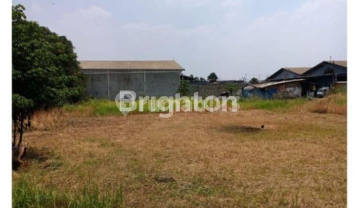 Flat and solid land in a strategic location, DPR Bojong Sari Serua Depok plot.