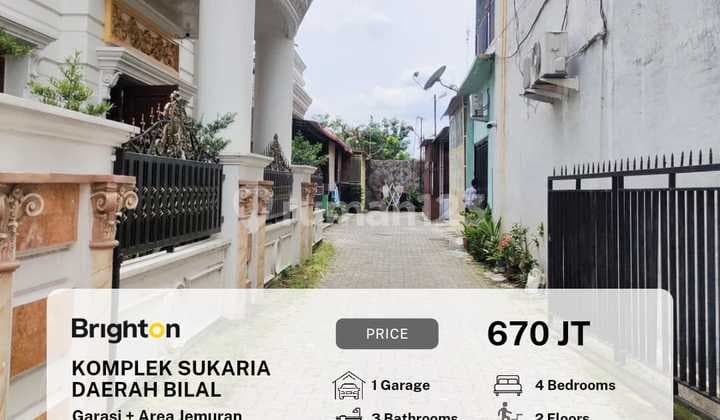 Komplek Sukaria Daerah Bilal Siap Huni Lebar 6 M