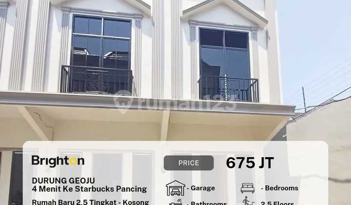 Townhouse Baru Komplek Durung Geoju4 Menit Ke Starbucks Pancing