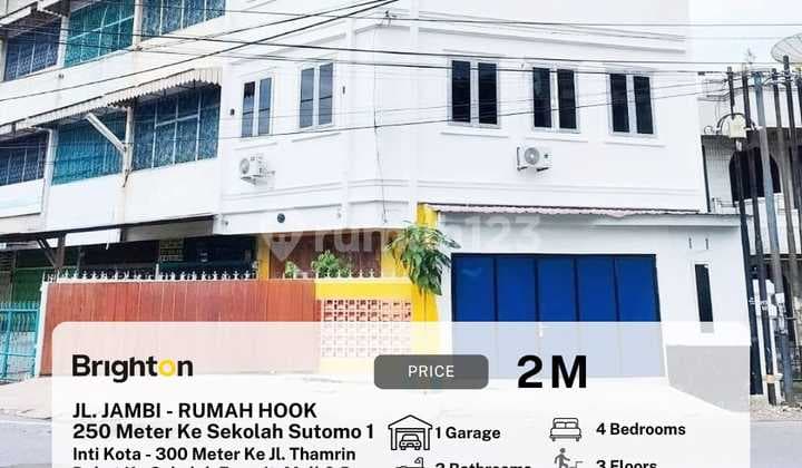 Rumah Hook Sudut Jalan Jambi Jalan G.b.joshua Inti Kota