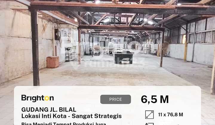 Gudang Tempat Produksi Jalan Bilal Lokasi Inti Kota
