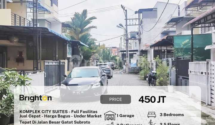 Rumah 2,5 Lantai Siaphuni Komplek City Suites Jalan Gatsu Km 10,5
