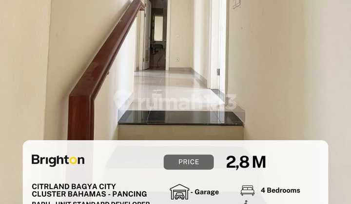 Rumah Baru Citraland Bagya City Cluster Bahamas - Pancing