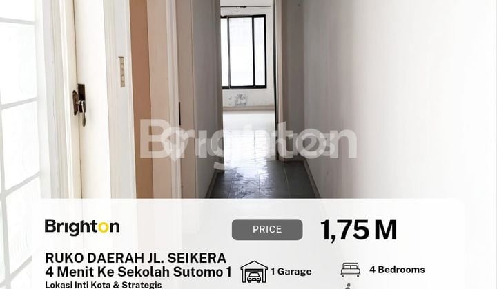 Ruko Inti kota Diantara Jl. Seikera,Thamrin & Serdang- Siap Huni