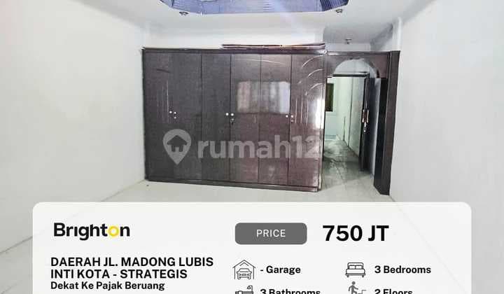 Rumah Inti Kota Medan - Daerah Madong Lubis - Row Jalan