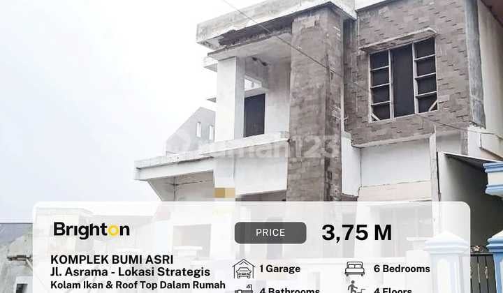 Rumah Baru Lebar 12 M Komplek Bumi Asri Kondisi Semi Siap Hunii
