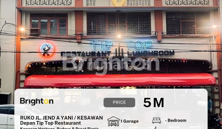 Ruko Lebar 5 Meter Berada Tepat Dikawasan Wisata Kota Medan