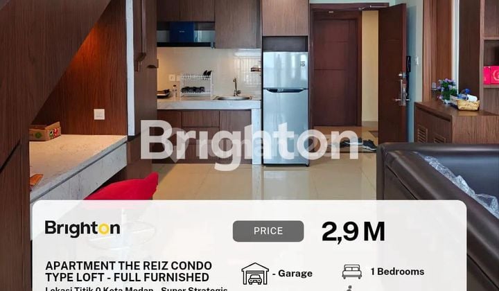 Apartment The Reiz Condo Type Loft / Mezzanine Lantai 16