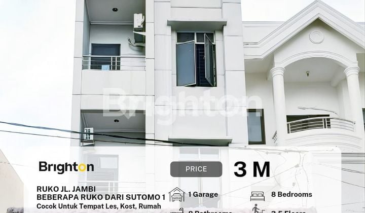 Ruko Jalan Jambi Dengan Luas Tanah 5 Meter Dan Panjang 28,6 Meter
