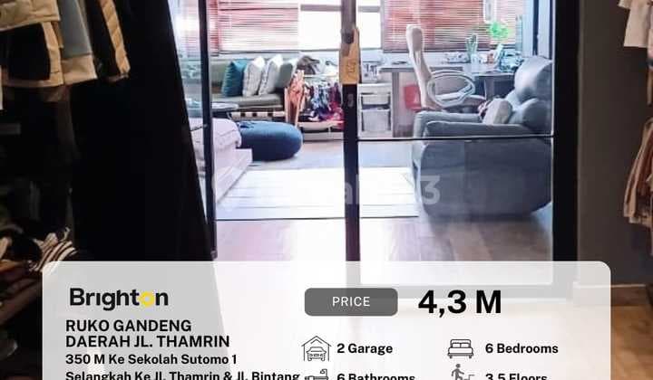 Attached Shophouse in Thamrin Street Area, 300 M to Sutomo 1 School