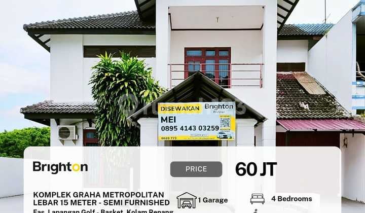 Rumah Luas 15 M & Panjang30 M KomplekGrahaHelvetia Semifurnished