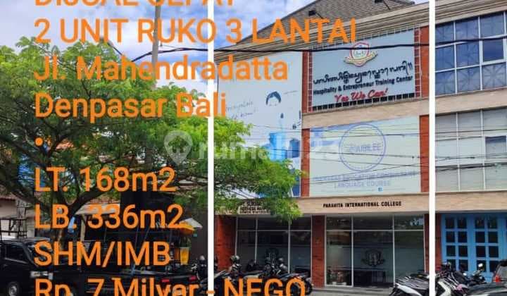 Siap Huni Ruko 3 Lantai di Jl Utama Mahendradata Denpasar Dd