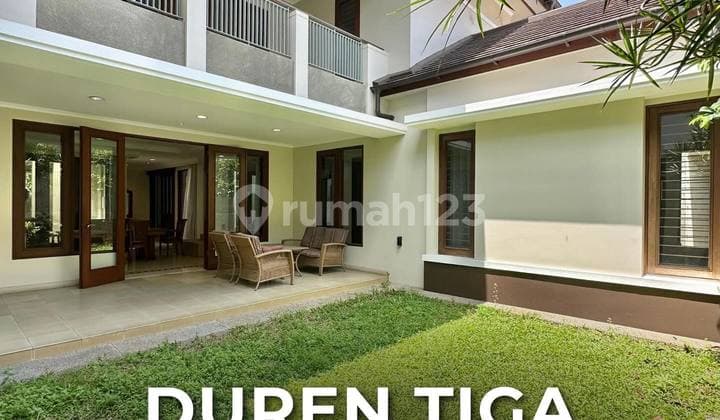 Price Drop! For Sale in Duren Tiga, Well-Maintained House, Move-In Ready in Exclusive Area, Wide Road, Semi-Furnished.
