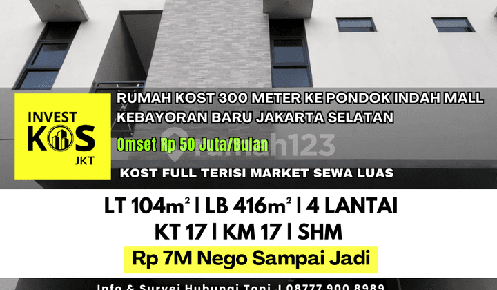 Boarding House Turnover 50 Million Near Pondok Indah Mall