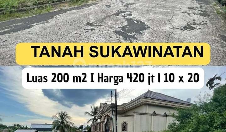 Dijual Tanah Luas 200M Sukabangun Dekat Stan Keuangan