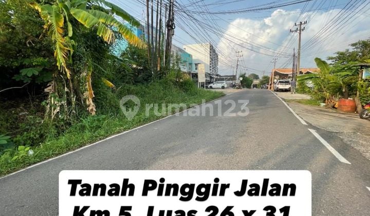 Roadside Land in Palembang City, Jl Srijaya Km5