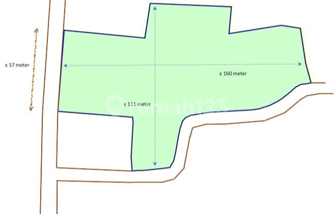 Cheapest for Rent Flat Land by the Road in Legok Tangerang