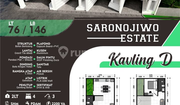 Rumah Klasik Minimalis Saronojiwo - Akses Mantap, Harga Mantap! Surabaya Timur