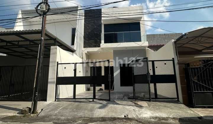 Cheapest New 2-Story House in Darmo Indah Timur, West Surabaya, Wide Street Near Vanilla Supermarket.