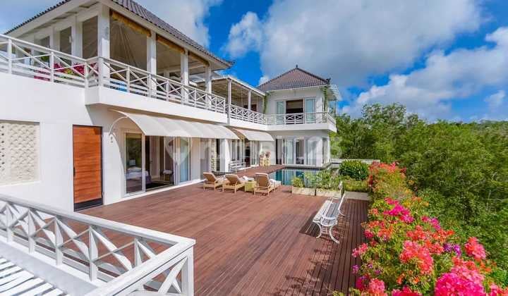 OCEAN VIEW Authentic Tropical Modern Villa, Balangan Beach Road, Jimbaran, Bali, 4 Bedrooms, Large Infinity Pool, 5 Minutes to the Beach.